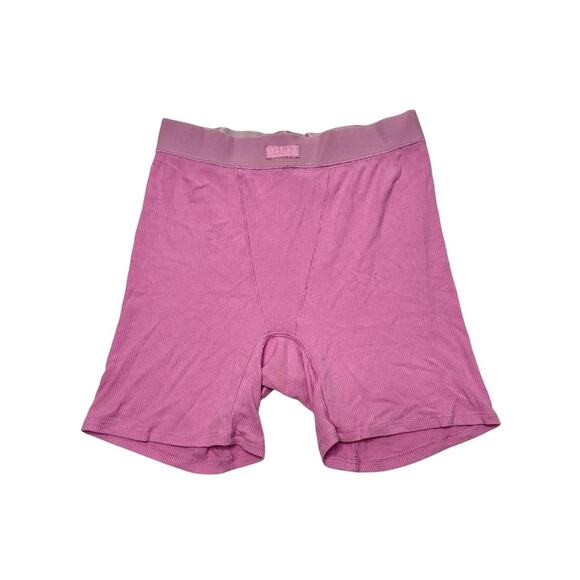 Skims Pink Size Medium Soft Lounge Boxer Style - Picture 1 of 4